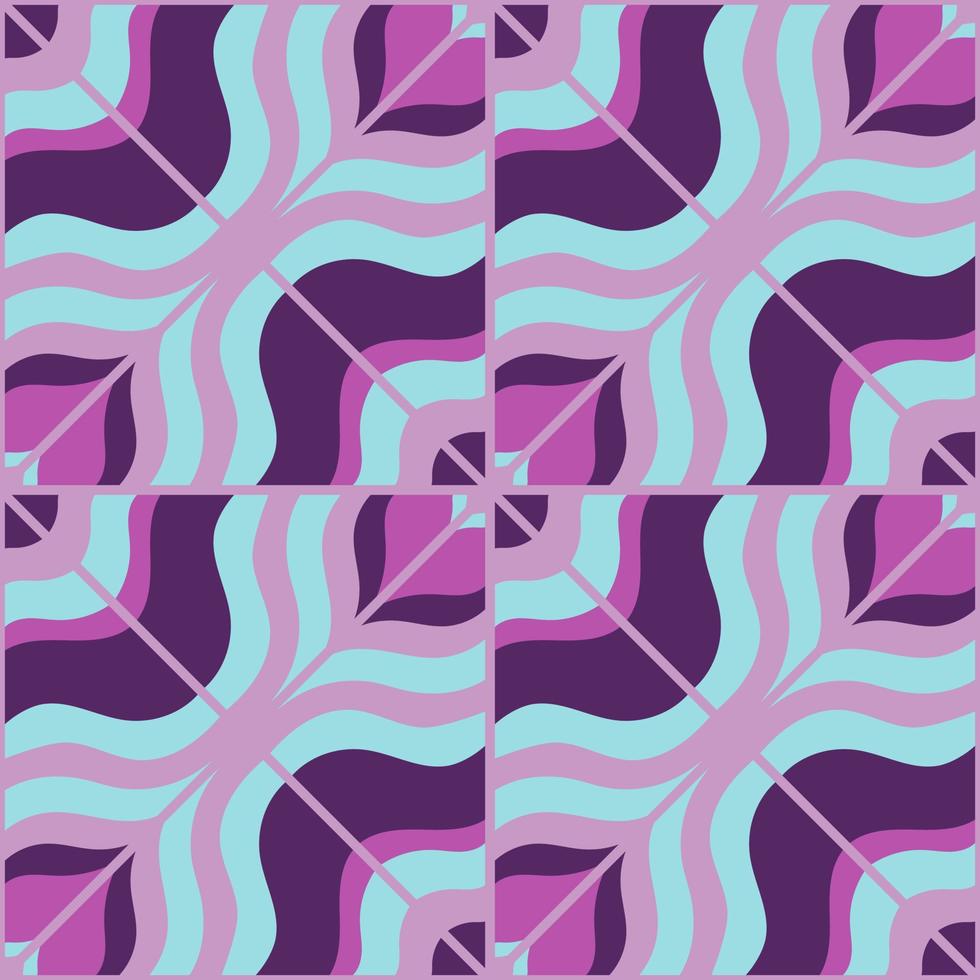 Mosaic seamless pattern. Decorative patchwork endless wallpaper. Creative abstract ornament vector