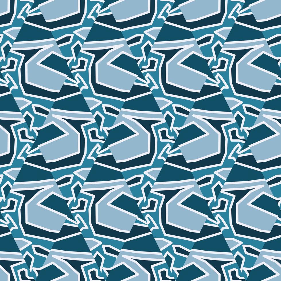 Creative labyrinth mosaic wallpaper. Geometric maze seamless pattern. Hand drawn line background in doodle style. vector