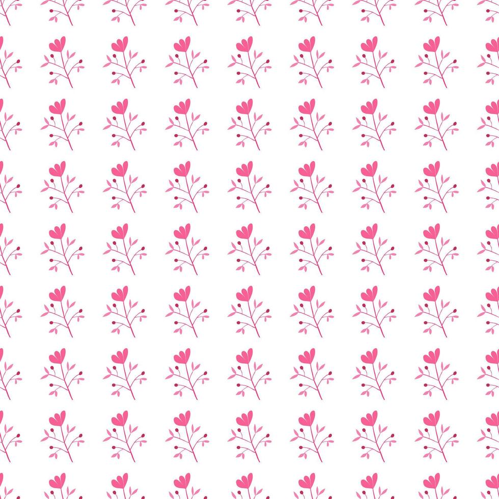 Cute flower seamless pattern. Abstract floral endless wallpaper. Creative botanical background. vector