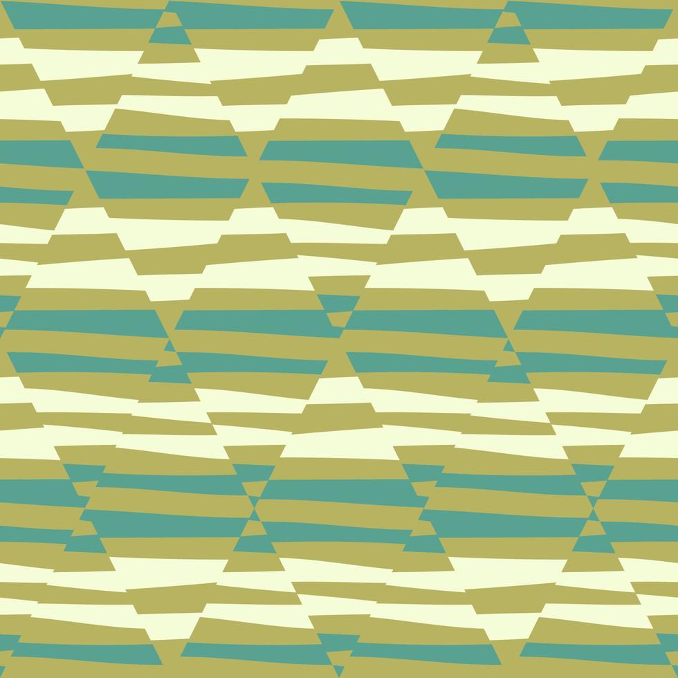 Mosaic of striped geometric seamless patern. Decorative abstract lines ornament. vector