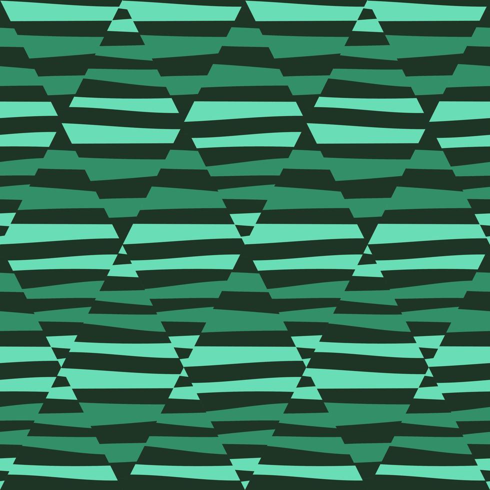 Mosaic of striped geometric seamless patern. Decorative abstract lines ornament. vector