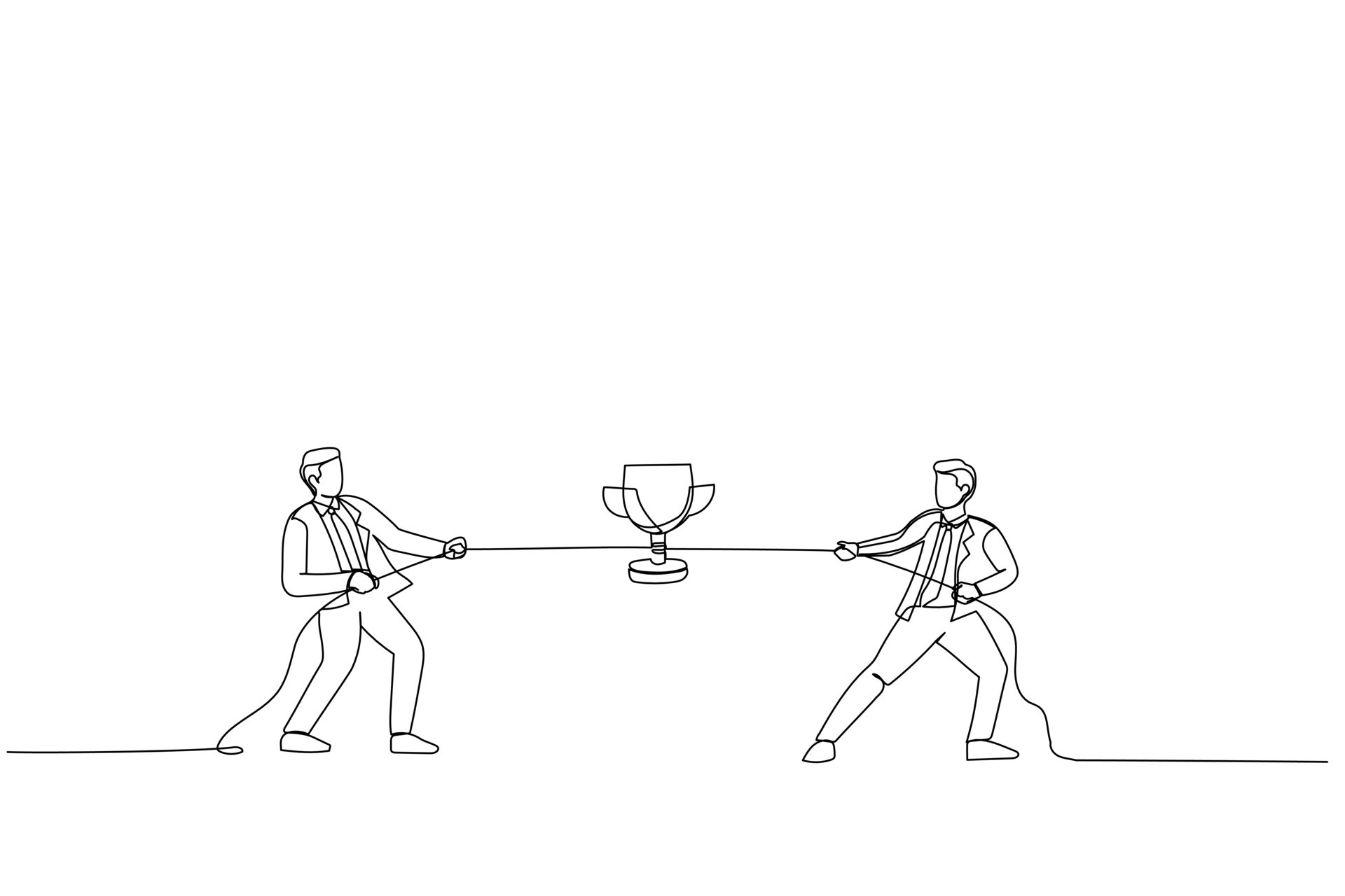 Cartoon of rivals pulling a rope, tug of war, fighting for the prize. Single continuous line art style 10776429 Vector Art at Vecteezy Cartoon of rivals pulling a rope, tug of war, fighting for the prize. Single continuous line art style 10776429 Vector Art at Vecteezy