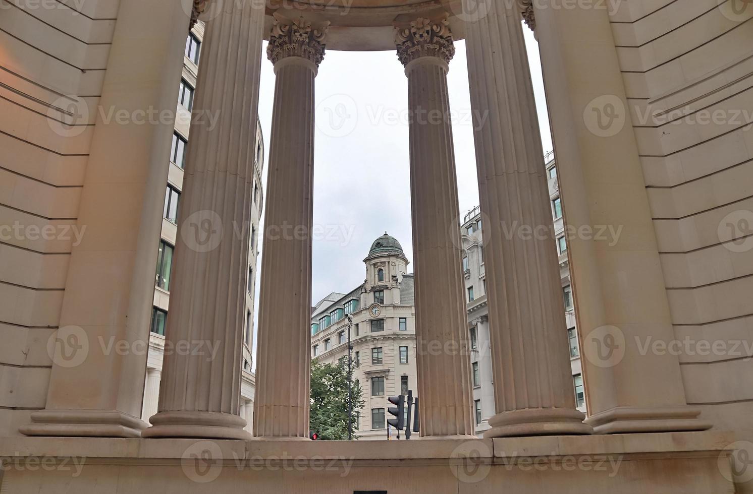 British architecture and facades of residential buildings the streets of London UK photo