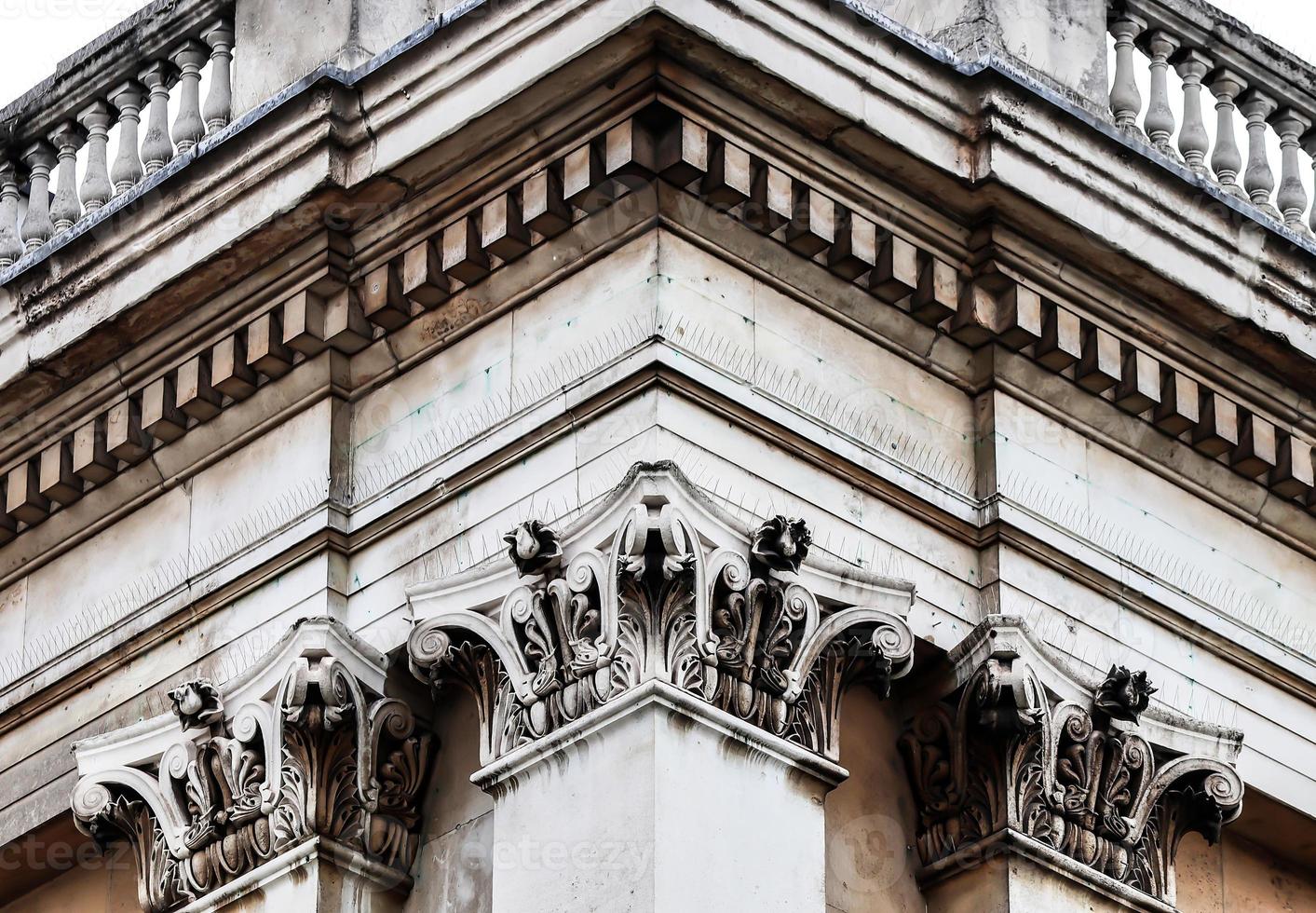 British architecture and facades of residential buildings the streets of London UK photo