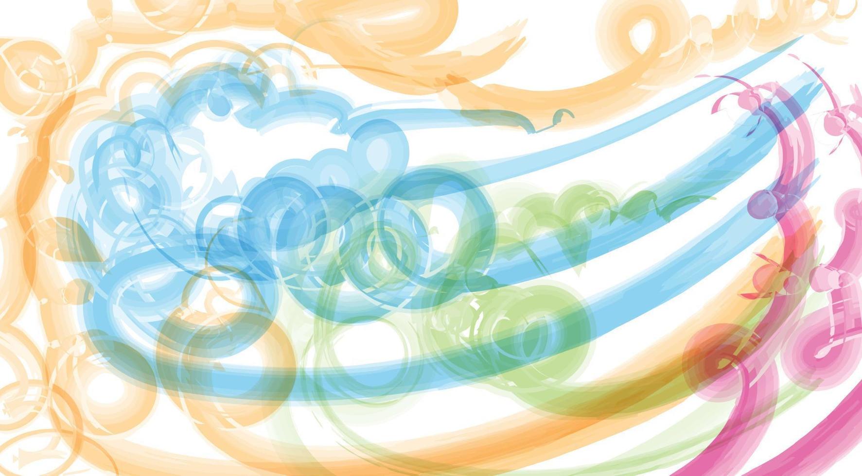 watercolor wet wash splash background template vector