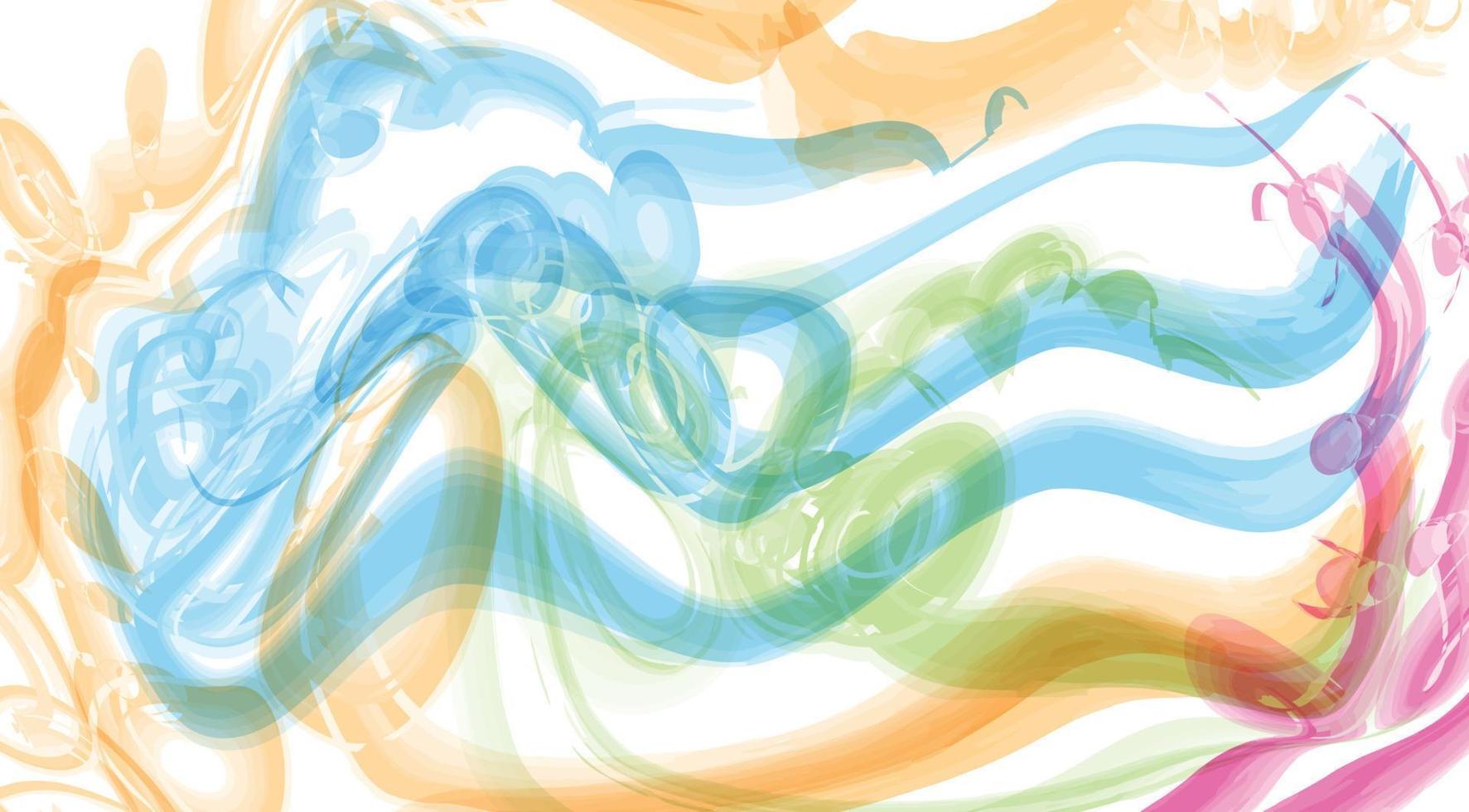 watercolor wet wash splash background template vector