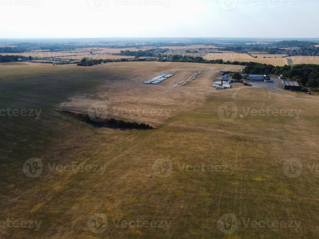 Agricultural Farms and Working Machines at Dunstable Downs England photo