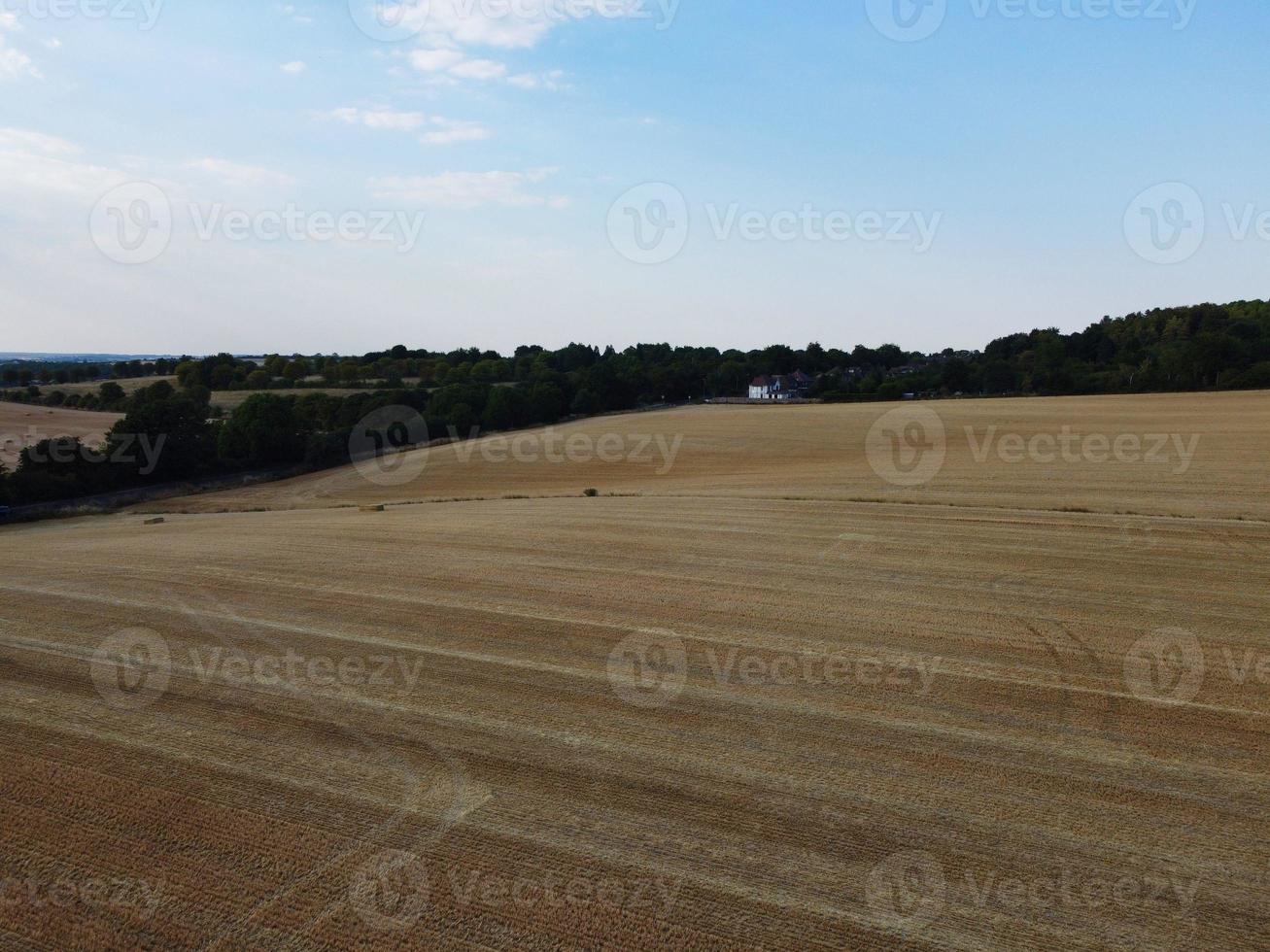 Agricultural Farms and Working Machines at Dunstable Downs England photo