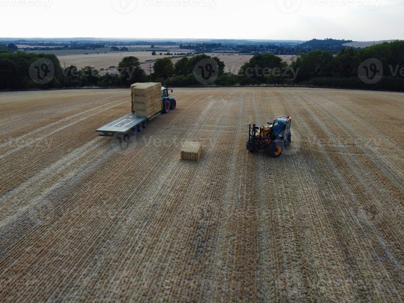 Agricultural Farms and Working Machines at Dunstable Downs England photo
