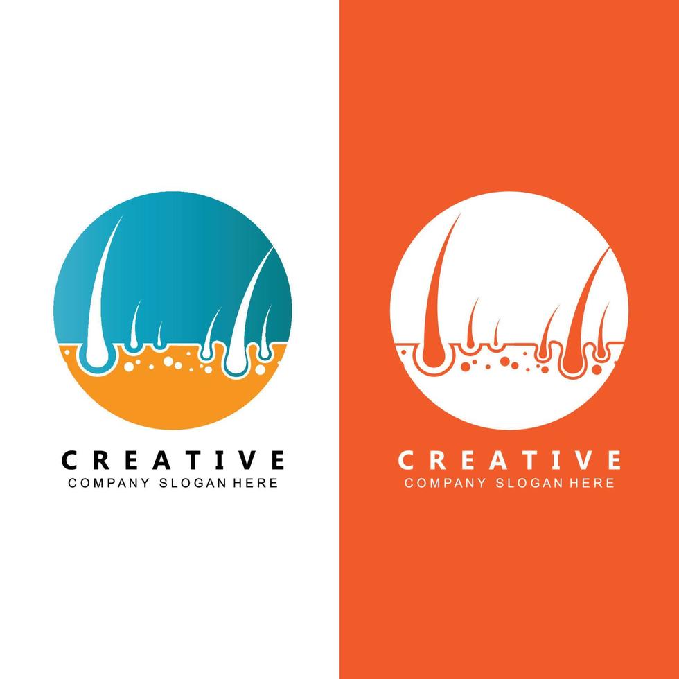 hair care logo vector icon skin health illustration design concept