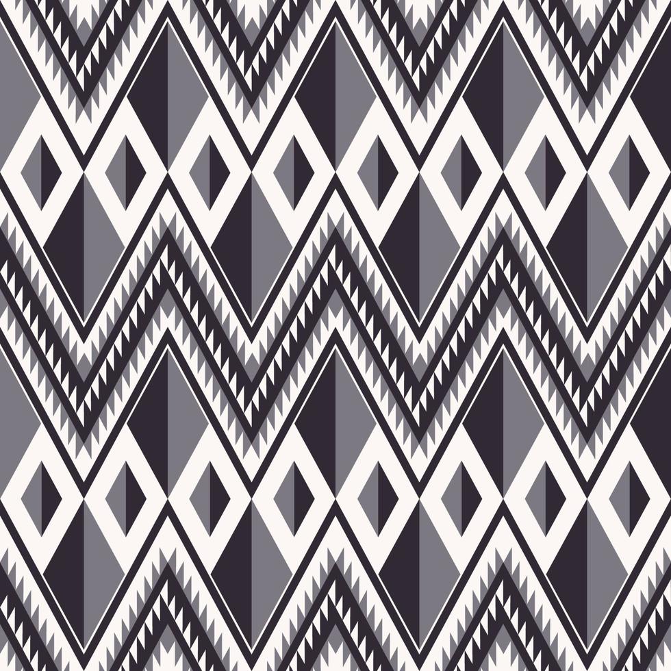 abstracto monocromo color triángulo geométrico forma zigzag sin costuras patrón de fondo. uso para telas, textiles, elementos de decoración de interiores, tapicería, envoltura. vector