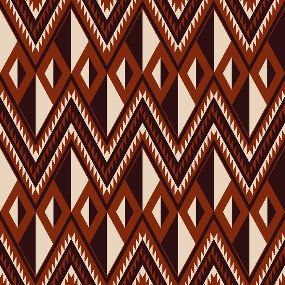 Abstract geometric triangle zigzag shape background. African southwest color design seamless pattern. Use for fabric, textile, interior decoration elements, upholstery, wrapping. vector