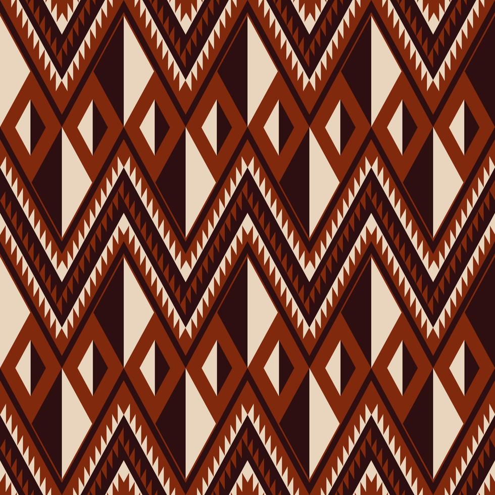 fondo de forma de zigzag de triángulo geométrico abstracto. patrón sin costuras de diseño de color del suroeste africano. uso para telas, textiles, elementos de decoración de interiores, tapicería, envoltura. vector