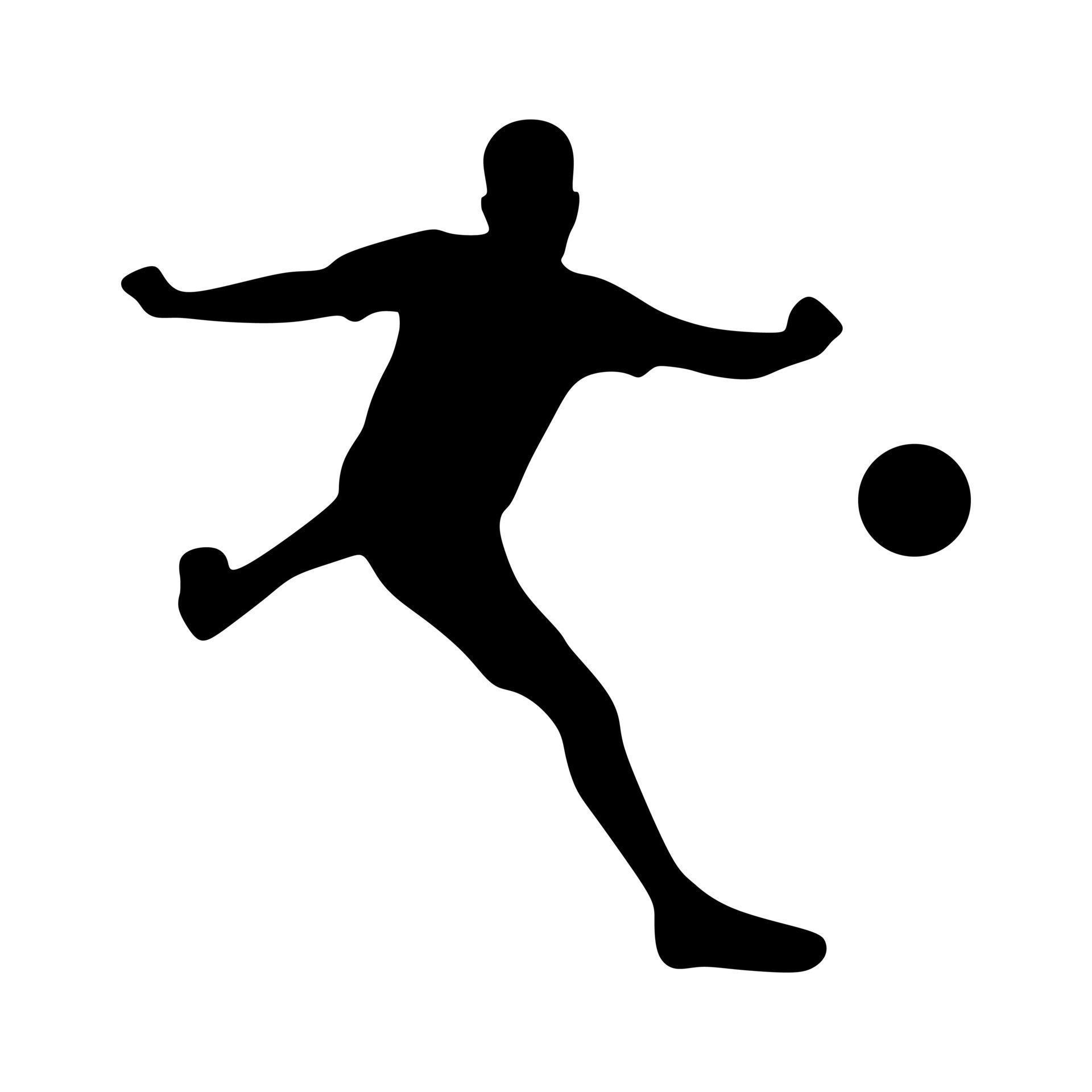 football silhouette on a white background 10777983 Vector Art at Vecteezy