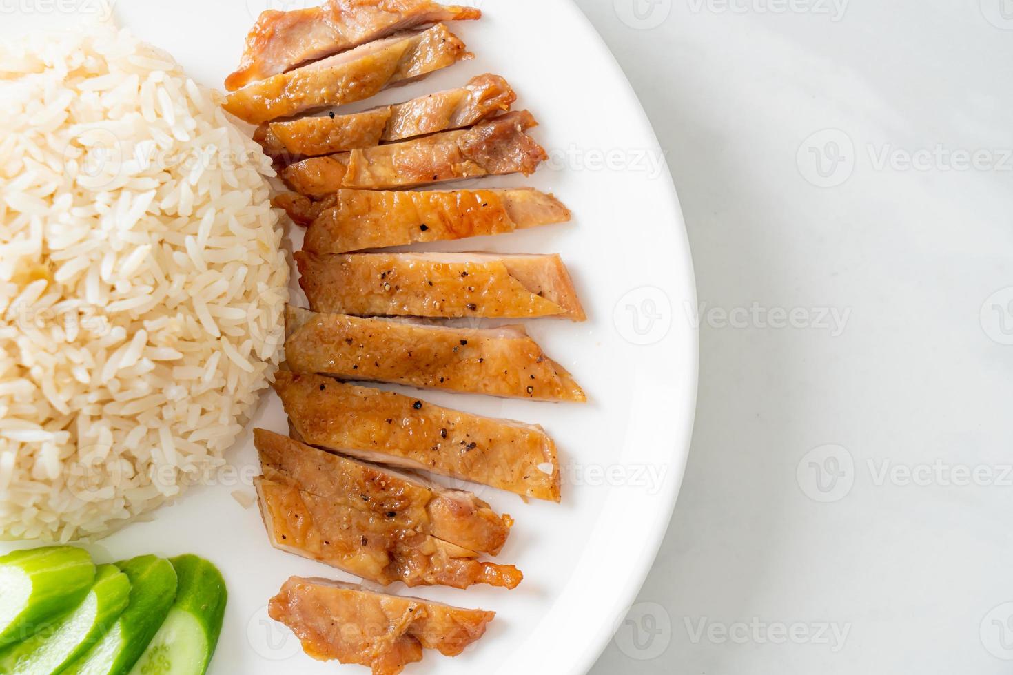 Grilled Chicken with Steamed Rice photo