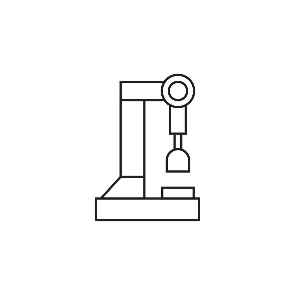 vector de máquina robótica para presentación de icono de símbolo de sitio web