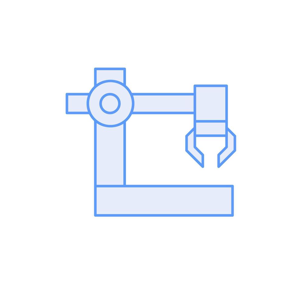 Robot arm vector for website symbol icon presentation