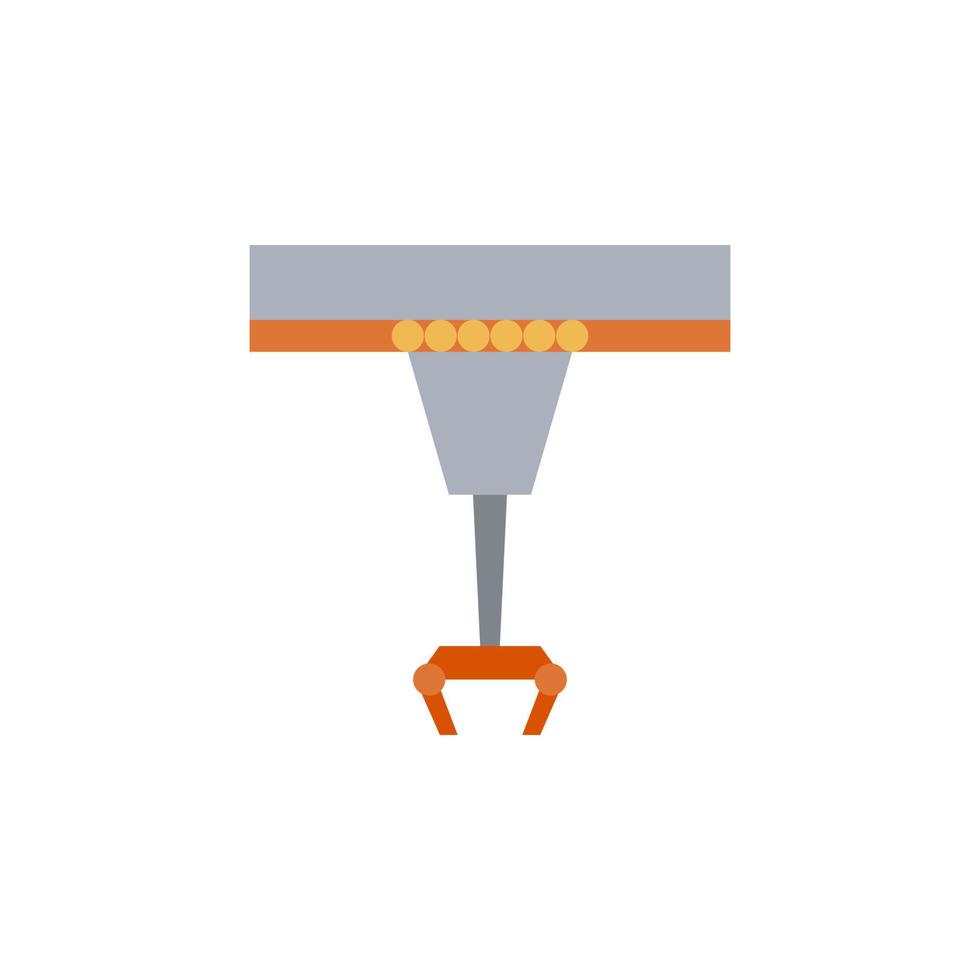 Robot arm vector for website symbol icon presentation