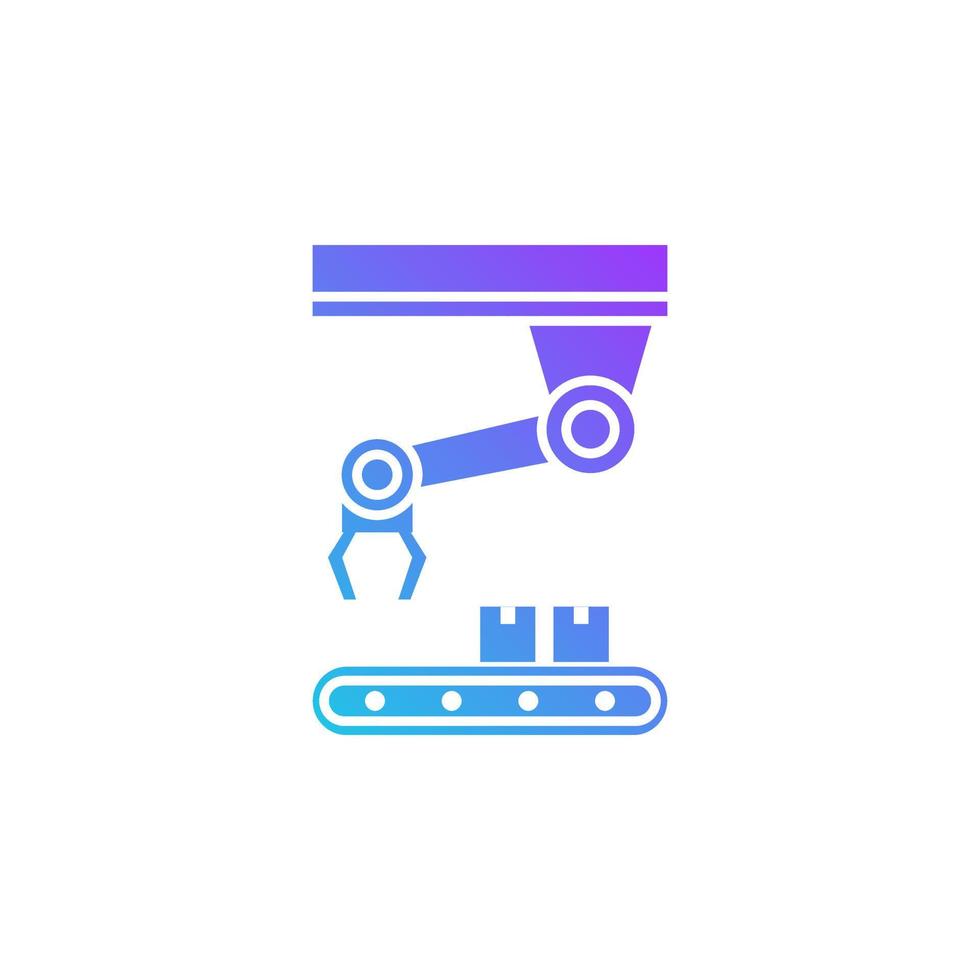 vector de brazo de robot para presentación de icono de símbolo de sitio web