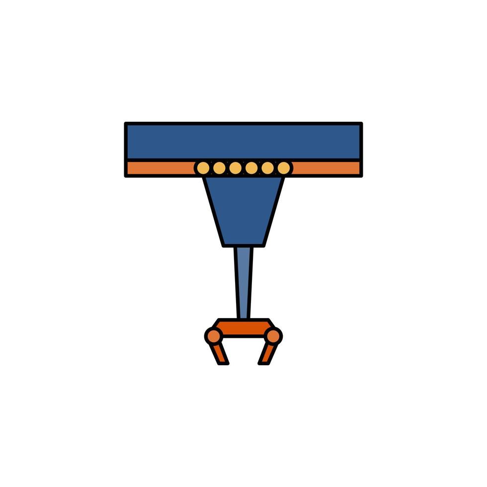 Robot arm vector for website symbol icon presentation