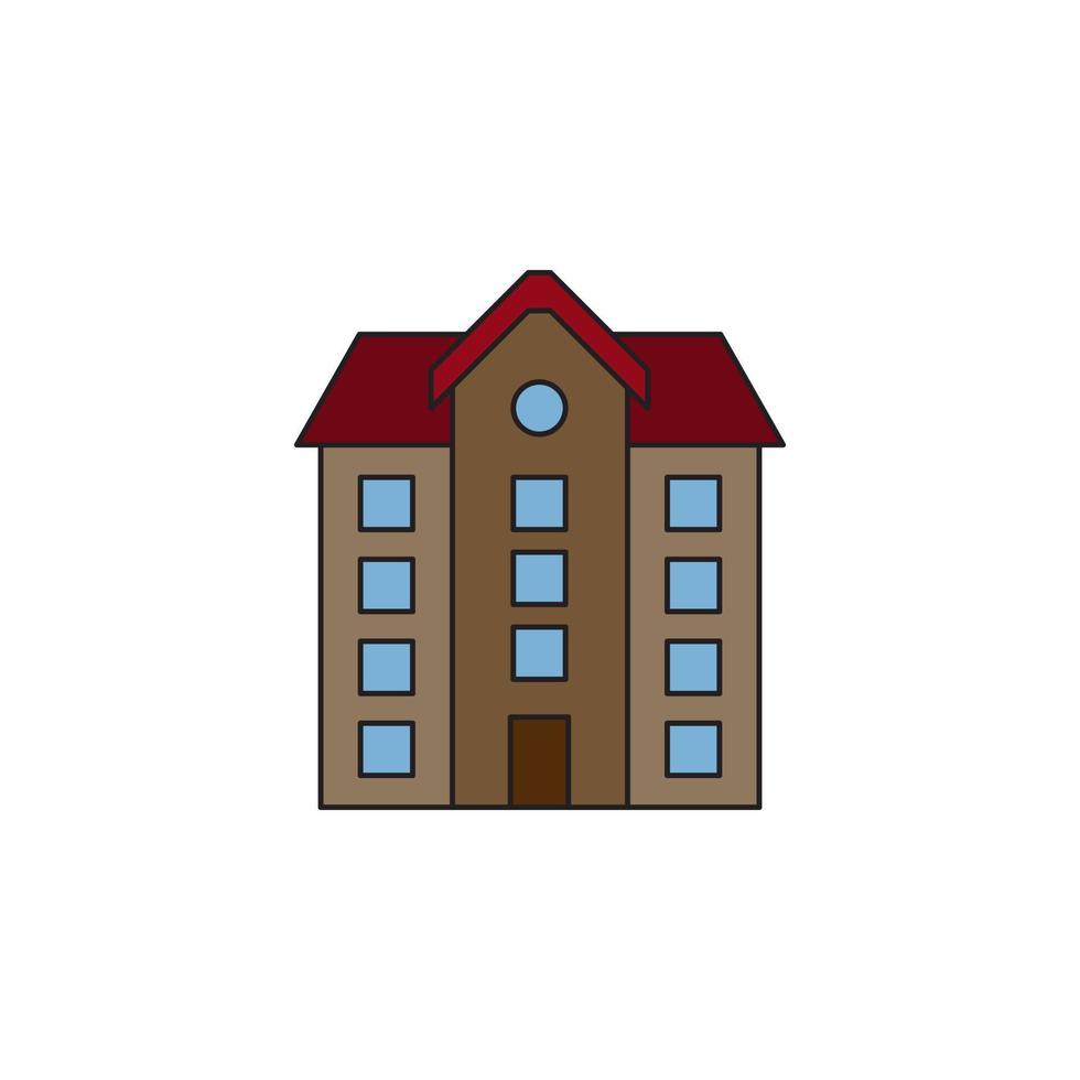 school building vector for website symbol icon presentation