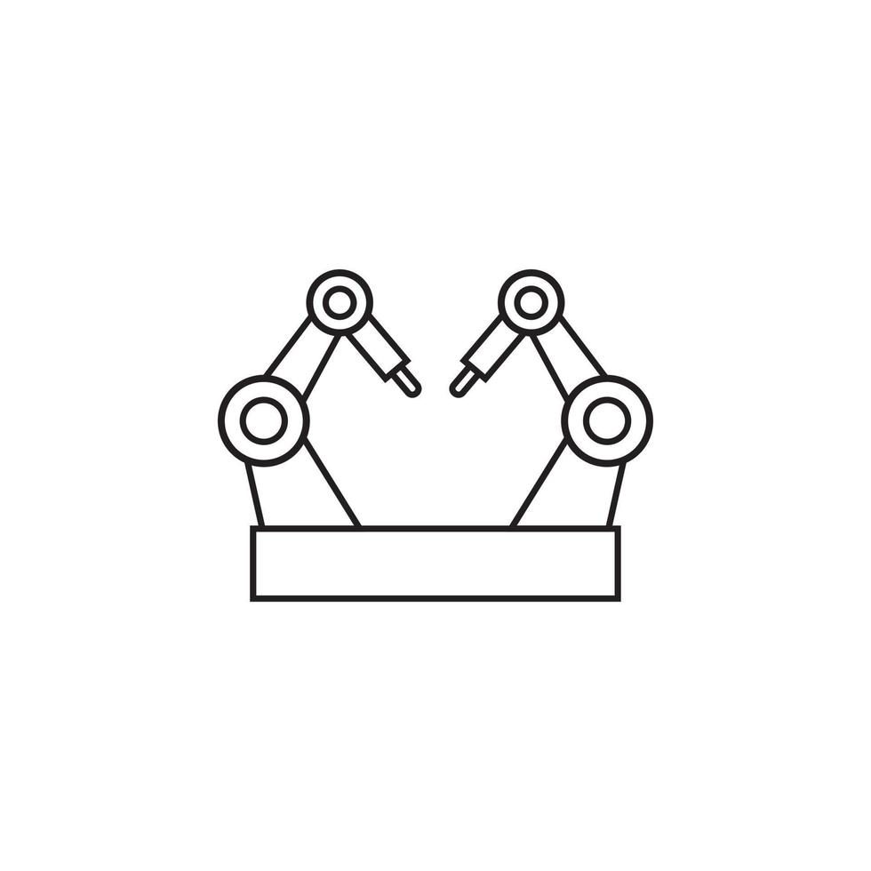 robotic porcess automation vector for website symbol icon presentation