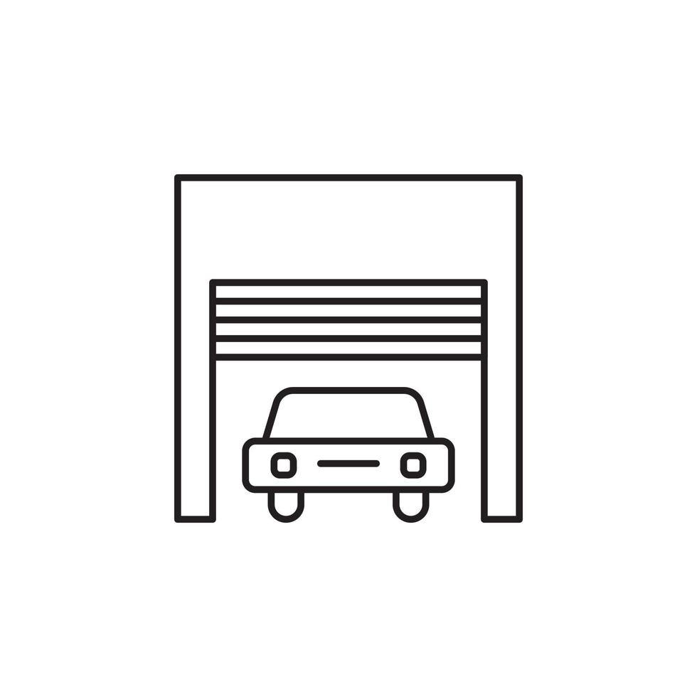 vector de icono de garaje para presentación de icono de símbolo de sitio web