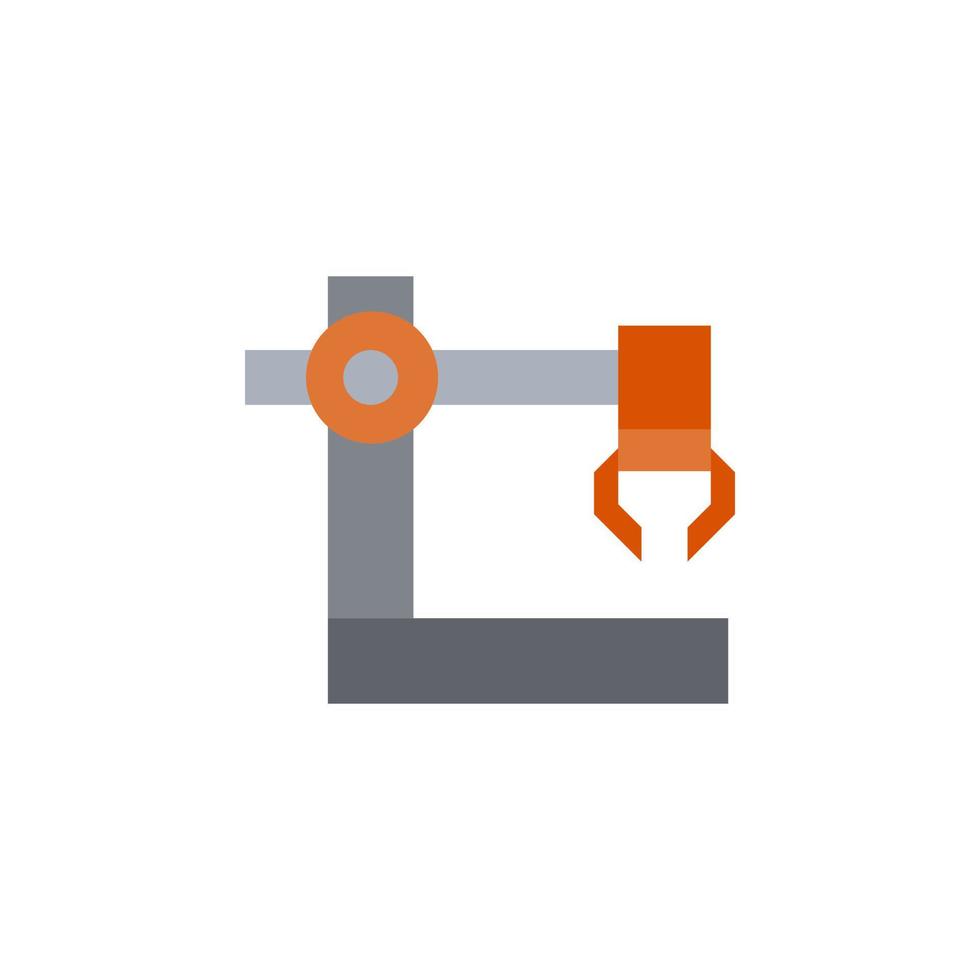 Robot arm vector for website symbol icon presentation