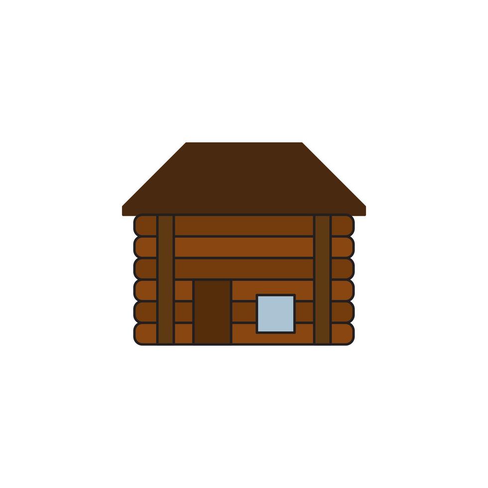 wood house vector for website symbol icon presentation