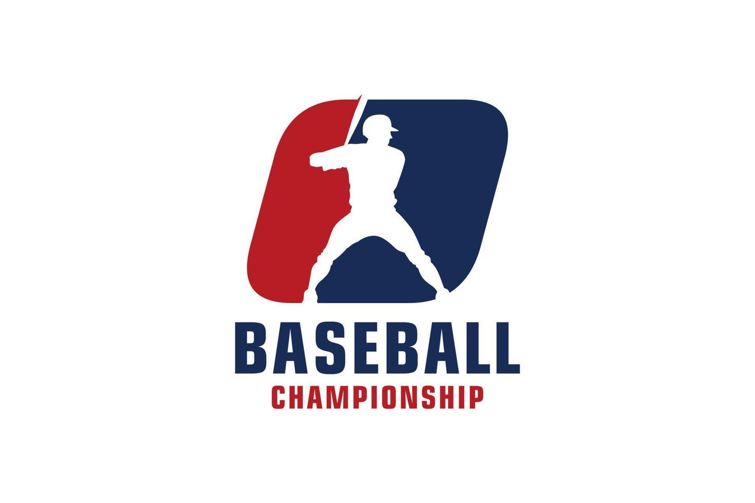 letra o con diseño de logotipo de béisbol. elementos de plantilla de diseño vectorial para equipo deportivo o identidad corporativa. vector