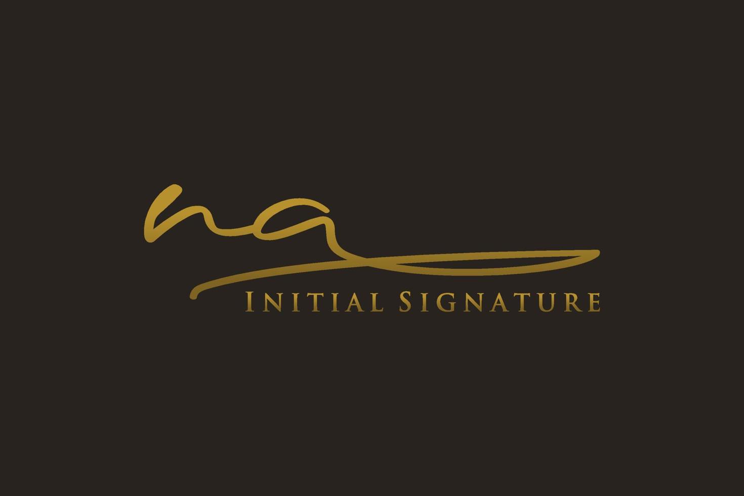 plantilla de logotipo de firma de carta inicial logotipo de diseño elegante. ilustración de vector de letras de caligrafía dibujada a mano.