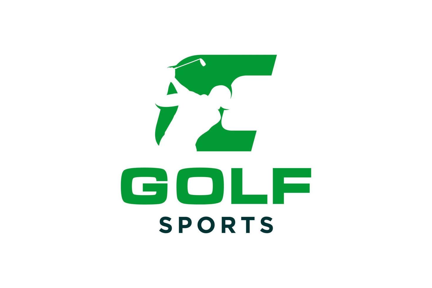 icono de letra del alfabeto logotipo c para la plantilla vectorial de diseño del logotipo de golf, etiqueta vectorial de golf, logotipo del campeonato de golf, ilustración, icono creativo, concepto de diseño vector