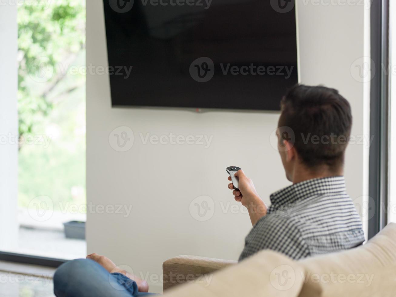 young man enjoying free time photo