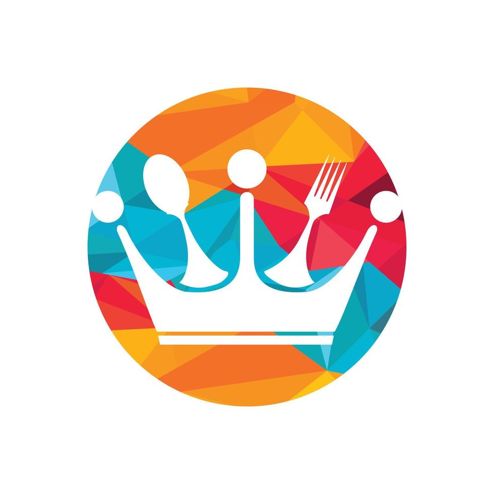 Food kingdom vector logo design.