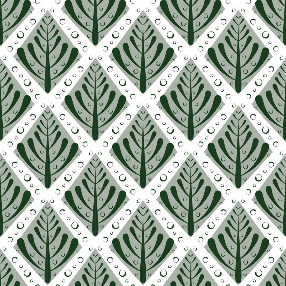 Seamless pattern with printable trees. vector