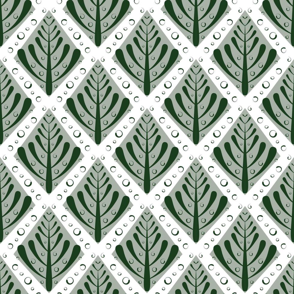 Seamless pattern with printable trees. vector