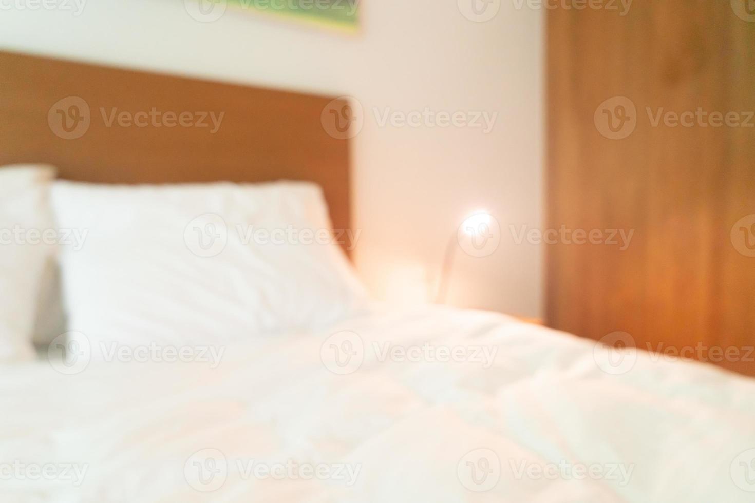 abstract blur bedroom interior for background photo