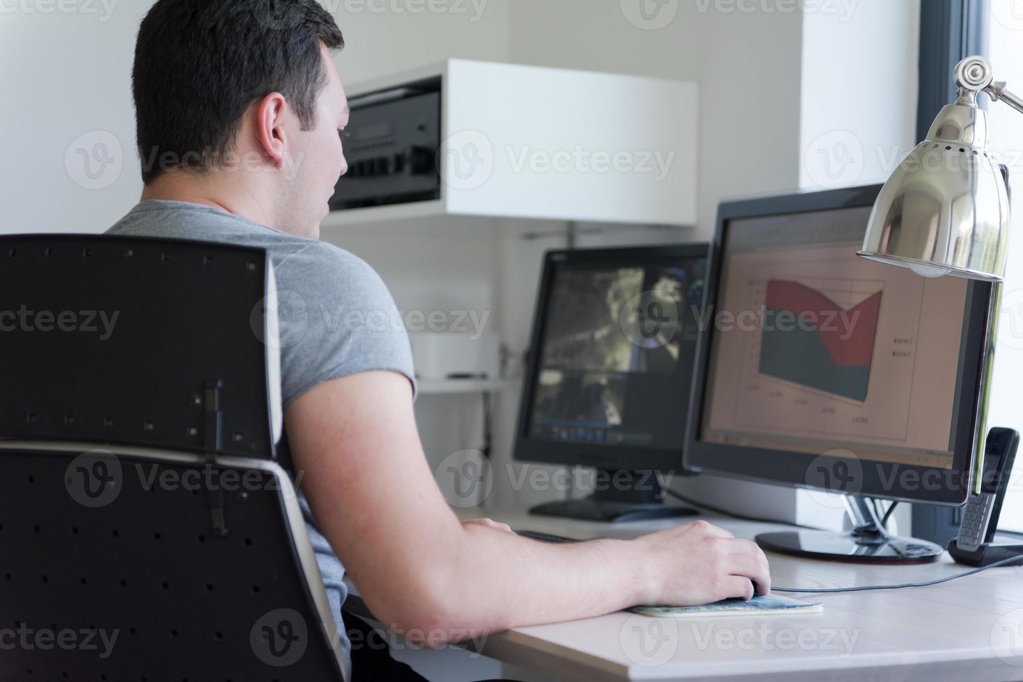 Man in an office photo