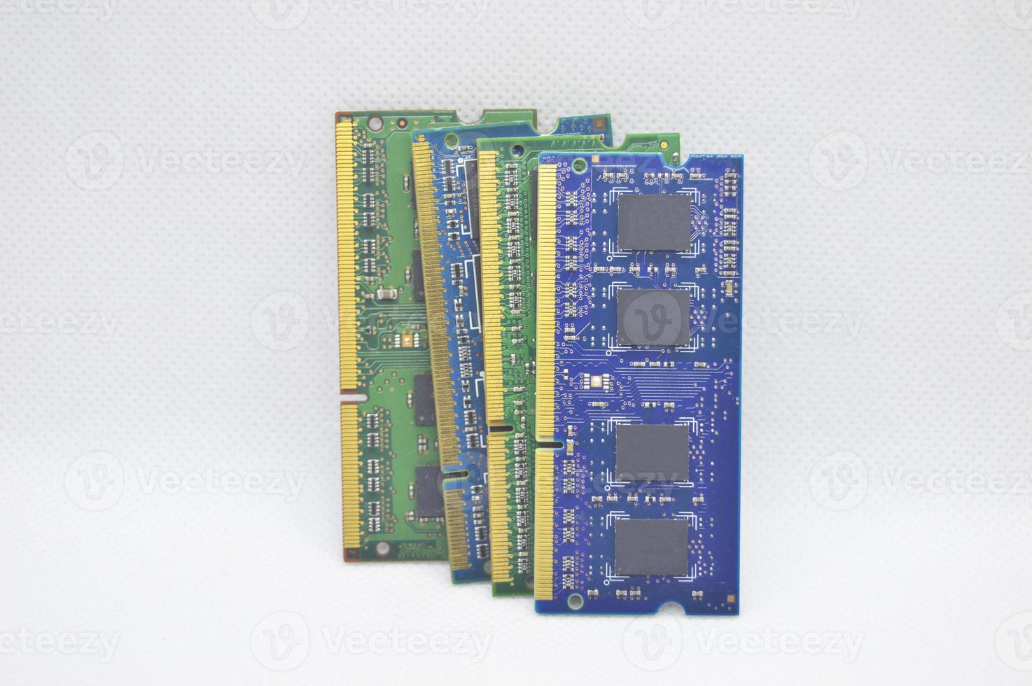 RAM is a hardware device. computer key, ram notebook on white background photo