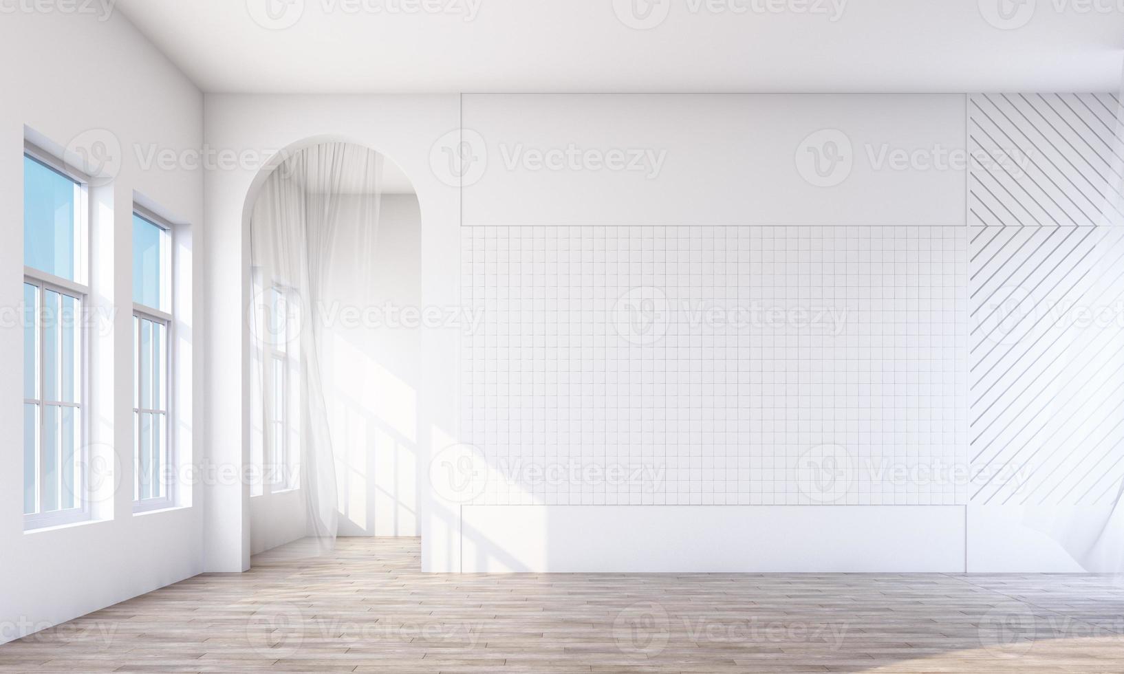 geometric shape memphis style minimal style on pastel color 3d rendering photo