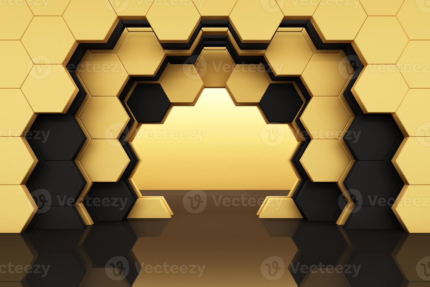 honeycomb color studio set scene 3d render abstract minimal background photo