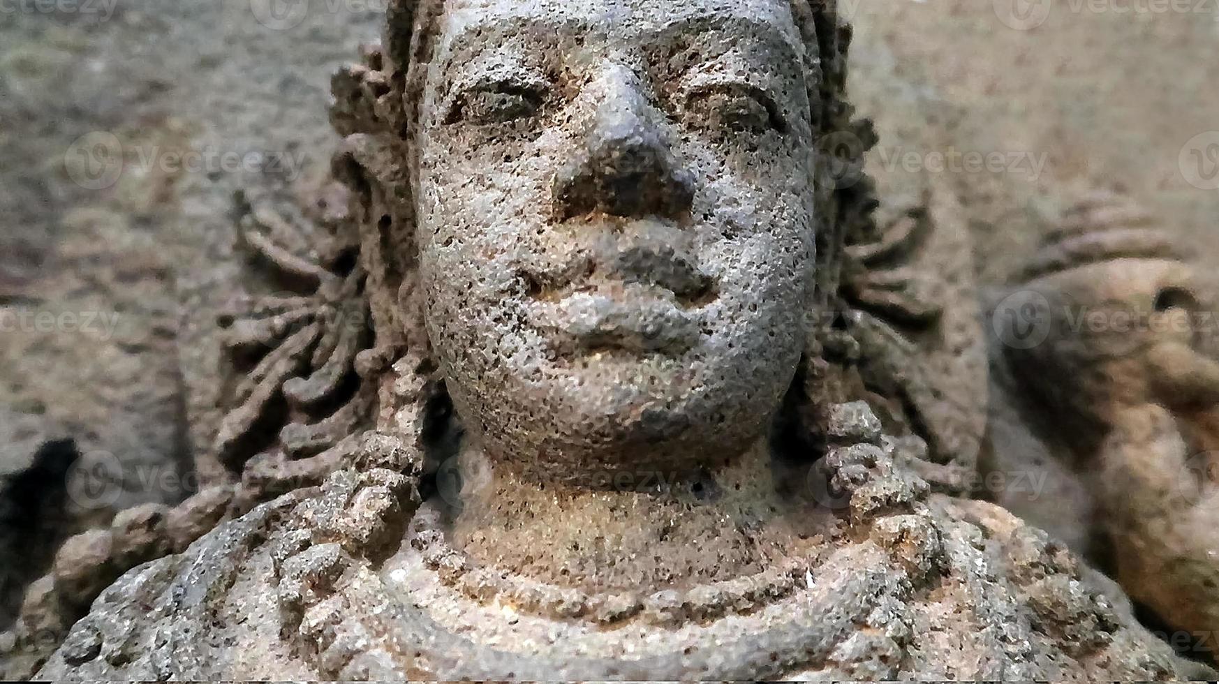House indoor decoration beautiful women stone statue photo