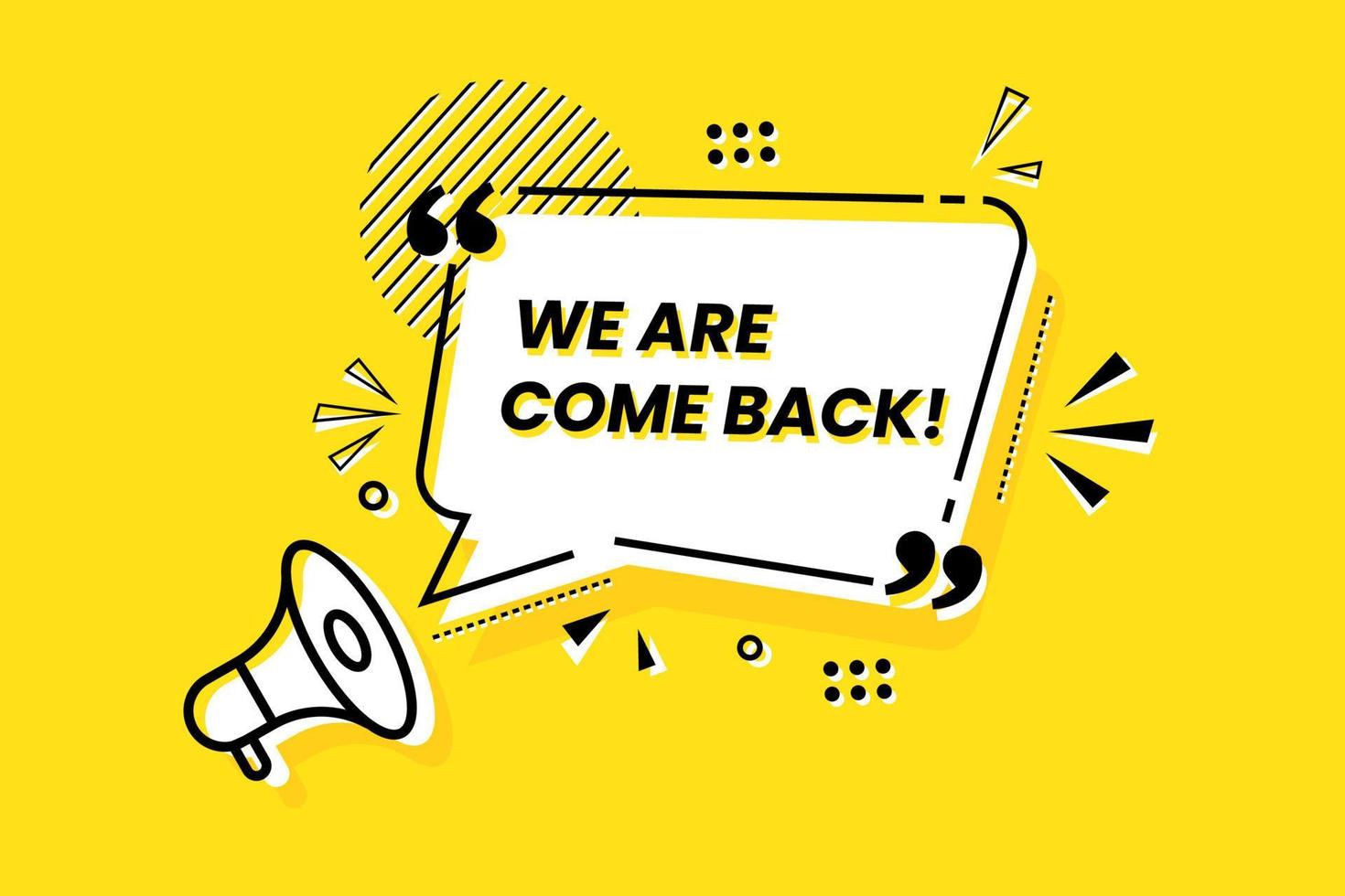 your feedback symbol with megaphone. Survey or feedback sign vector