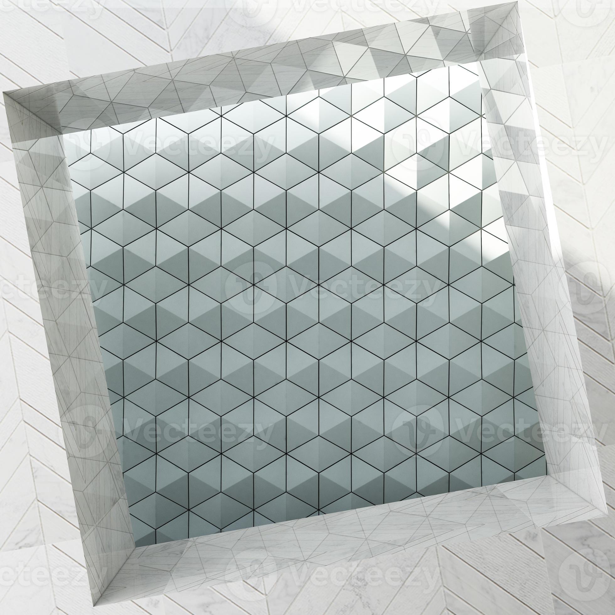 Antique steel square frame with sunlight on background. This empty