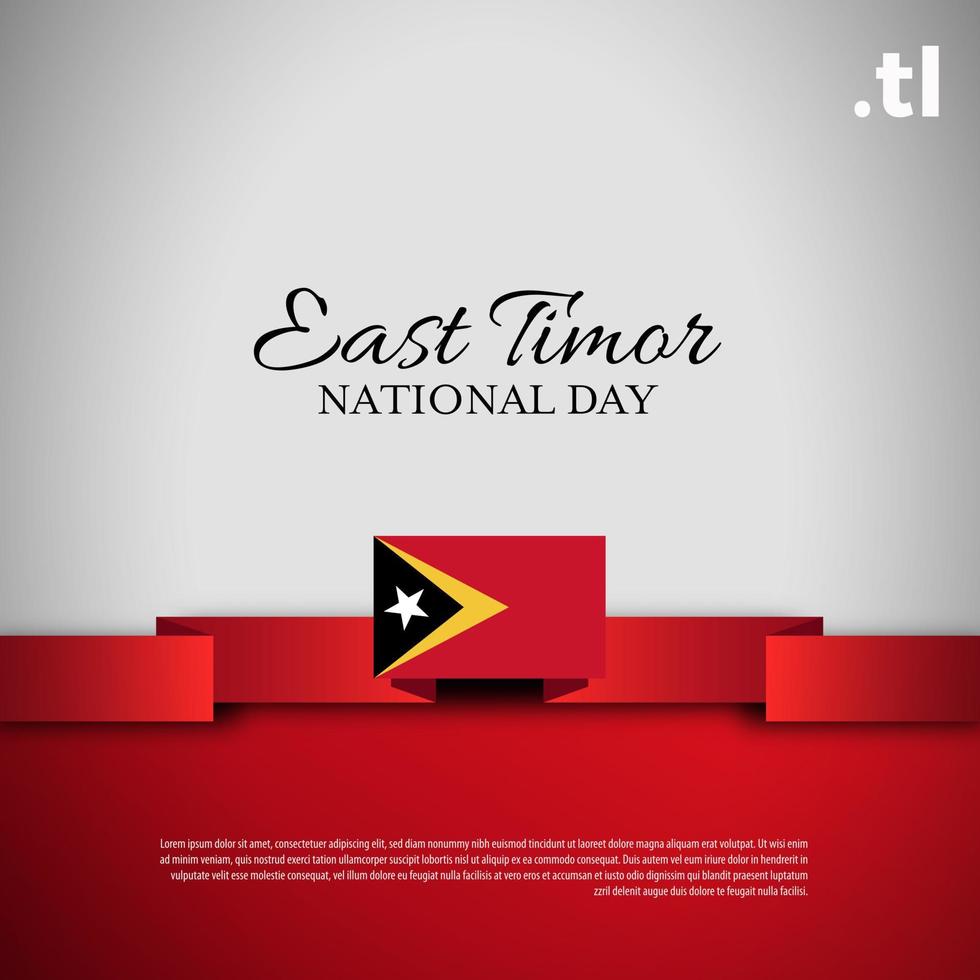 East Timor National Day. Banner, Greeting card, Flyer design. Poster Template Design vector