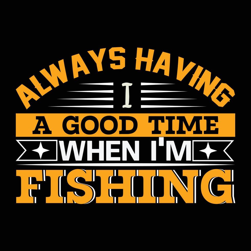 Fishing t shirt design vector