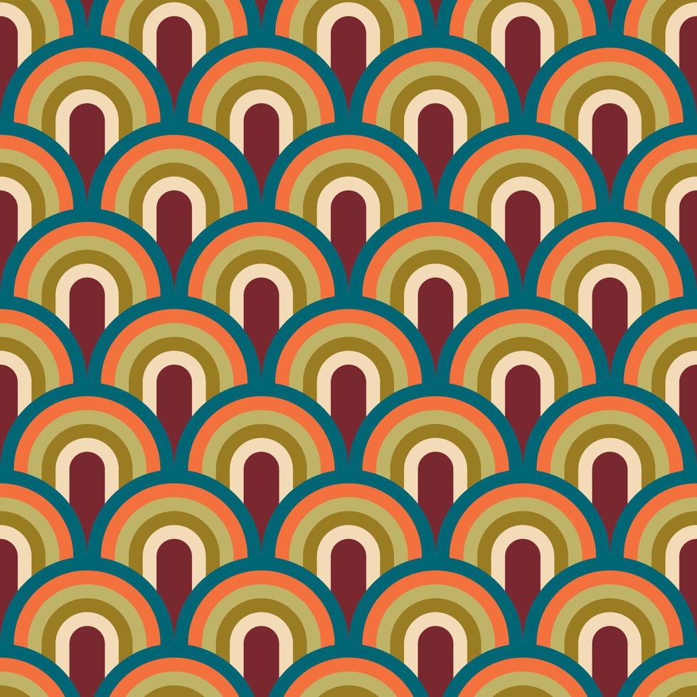 Aesthetic mid century printable seamless pattern with retro design.  Decorative 50s, 60s, 70s style Vintage modern background in minimalist mid  century style for fabric, wallpaper 10786053 Vector Art at Vecteezy