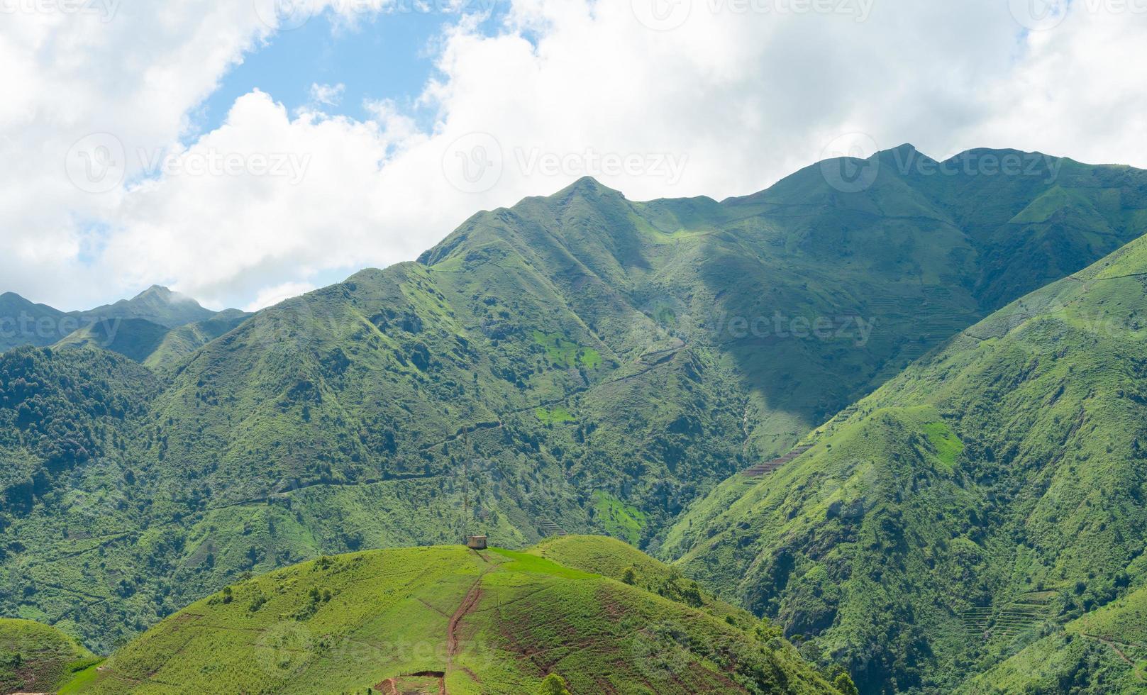 Mountain scenery in Son La Vietnam photo