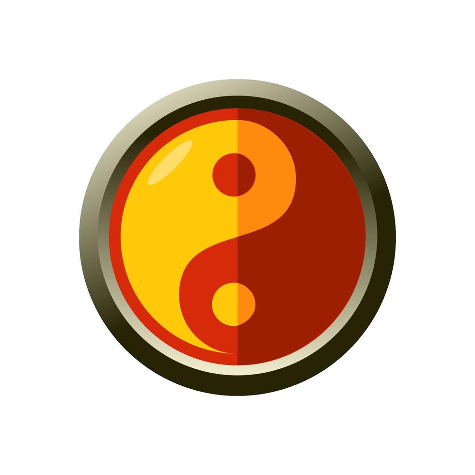 logotipo de yin yang vector