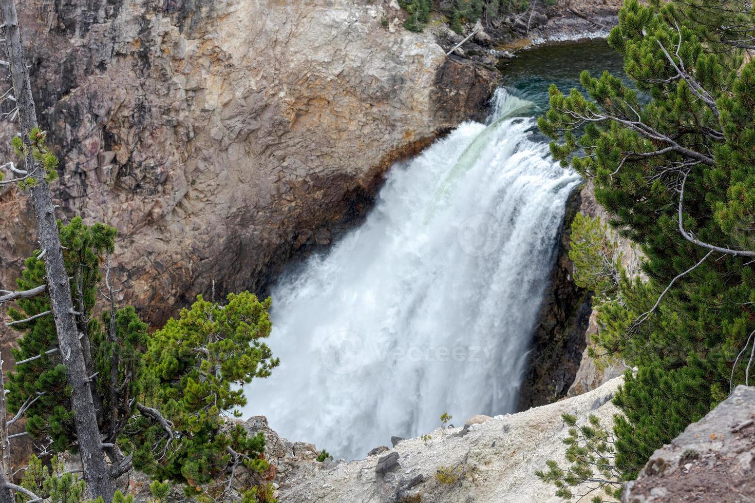 Lower Yellowstone Falls in Yellowstone National Park 10786336 Stock ...